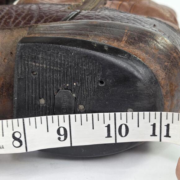 VTG Great Western Custom Boot Two-Tone Leather Boot US 9 Men Side Zip Cowboy - Picture 15 of 15